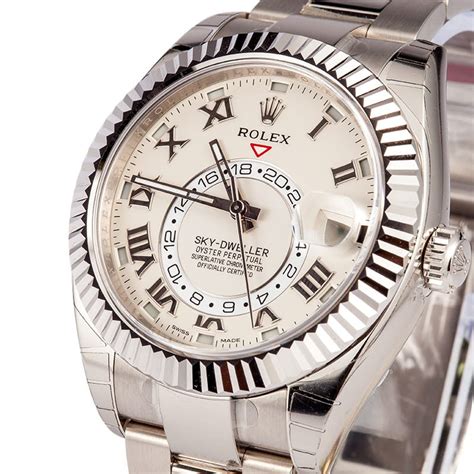 rolex white gold sky dweller|rolex gold sky dweller price.